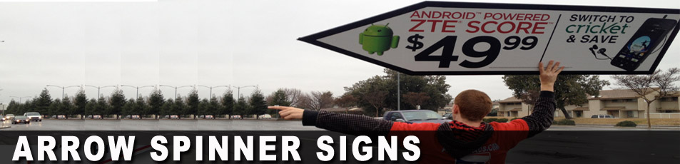Arrow SPINNER sIGNS